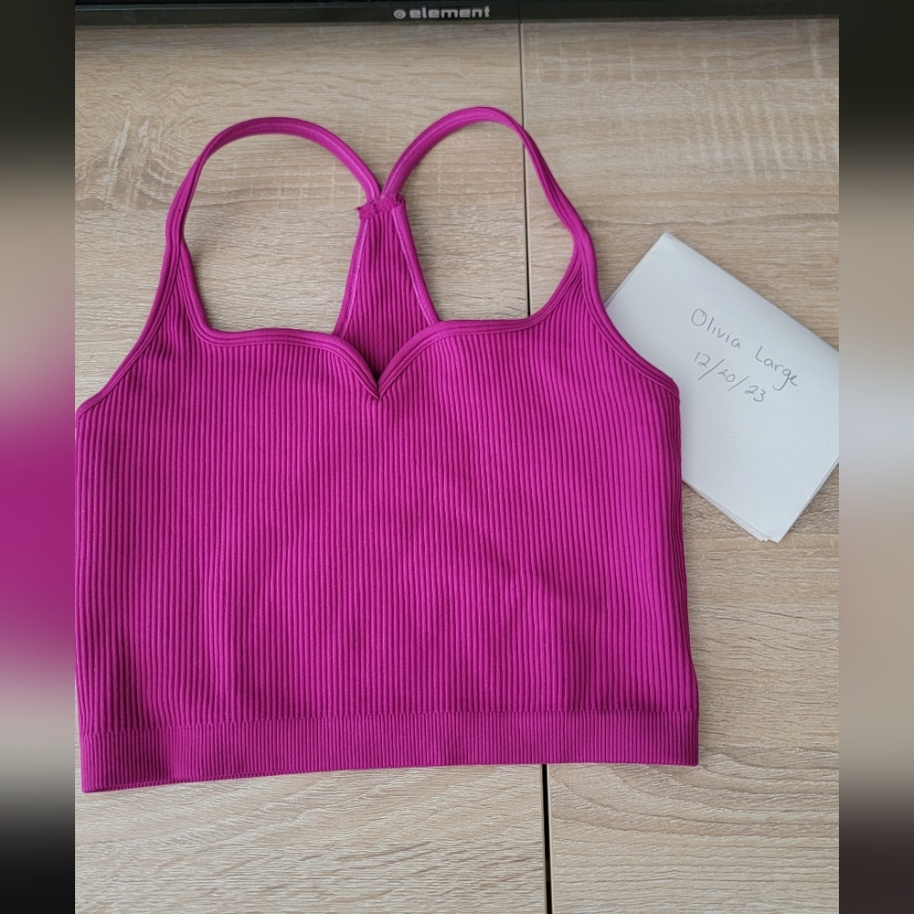 Fuchsia Crop Tank